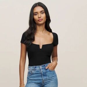 Reformation Emely Knit Tee